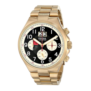 Correa de reloj Fossil CH2911 Acero inoxidable Chapado en oro 26mm